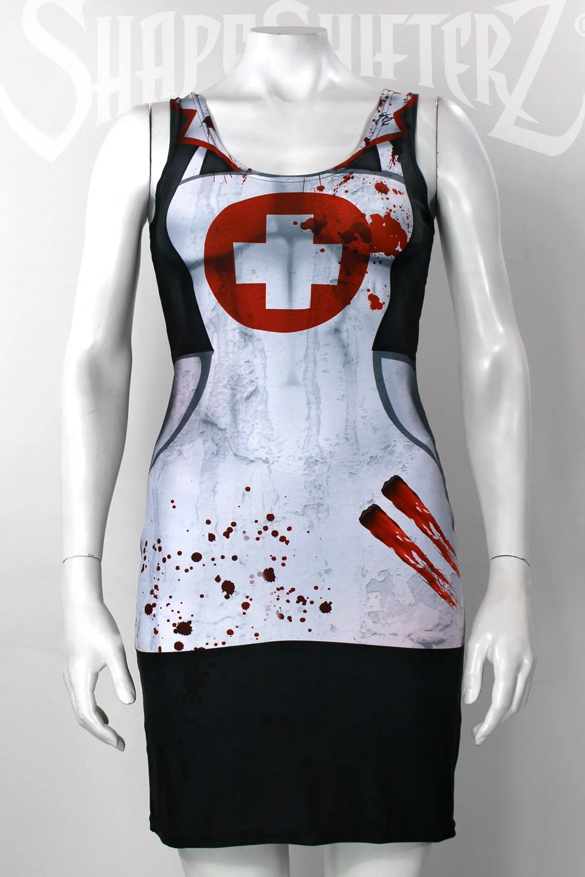 Women's Zombie Costume Nurse Dress
