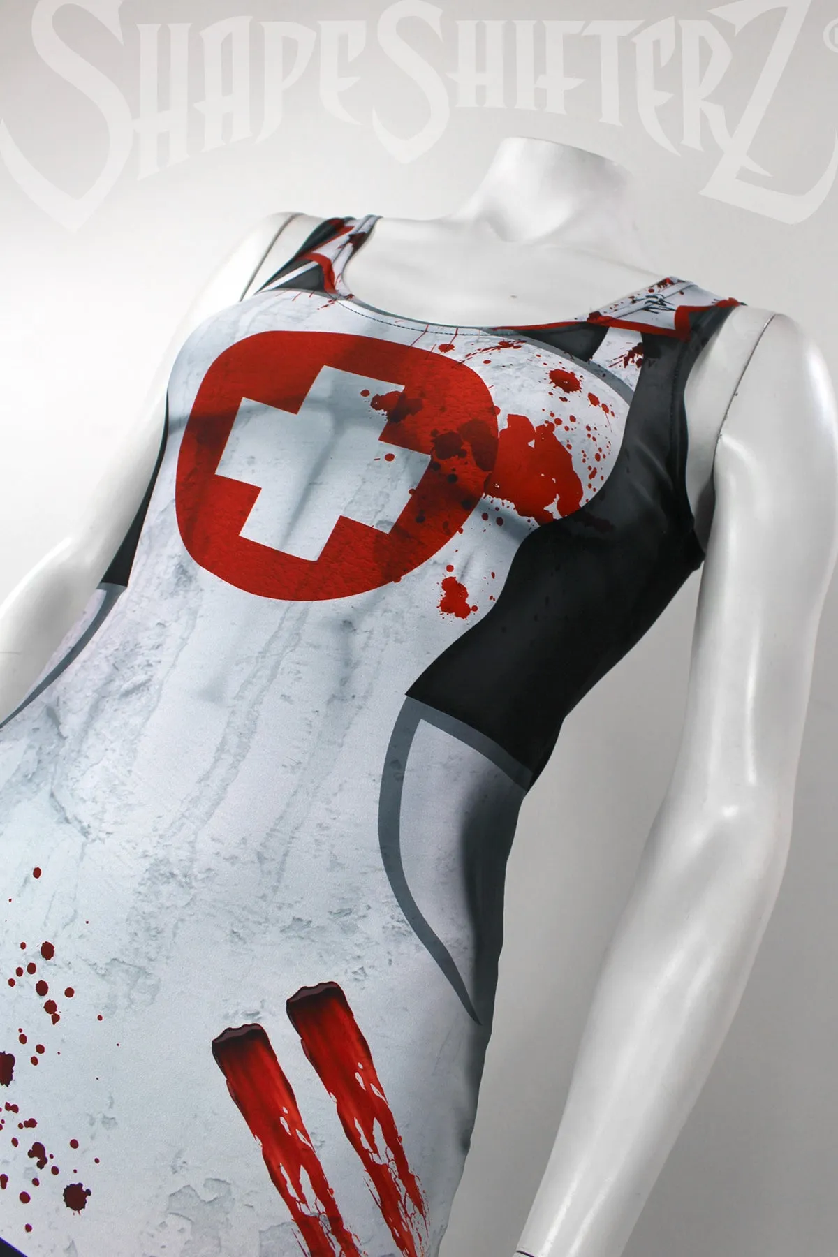 Women's Zombie Costume Nurse Dress