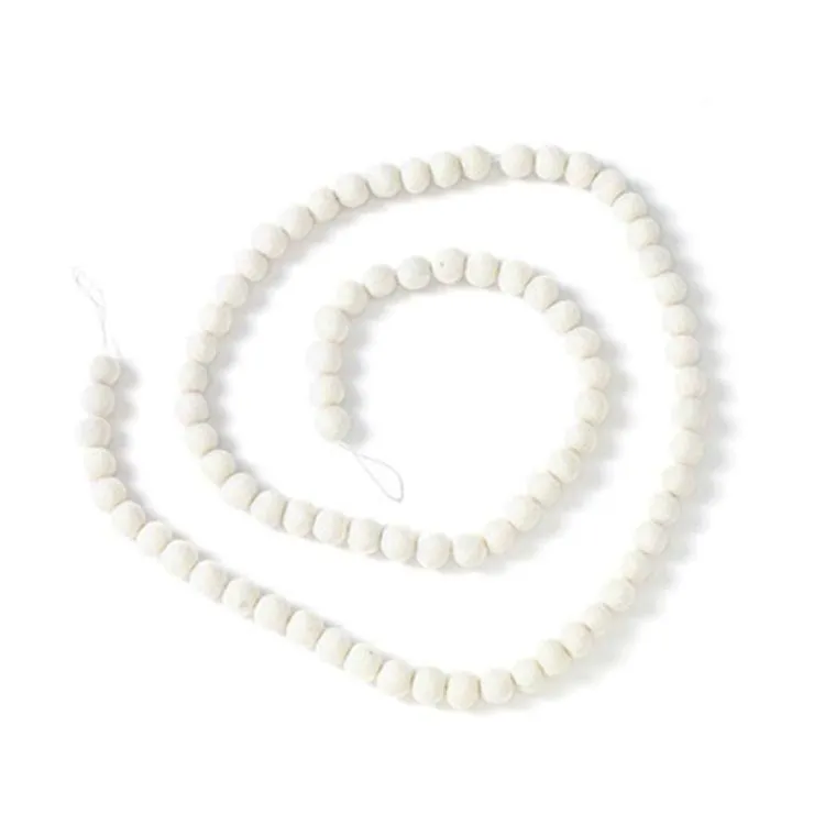 Wool Felt Candy Garland, Snowball