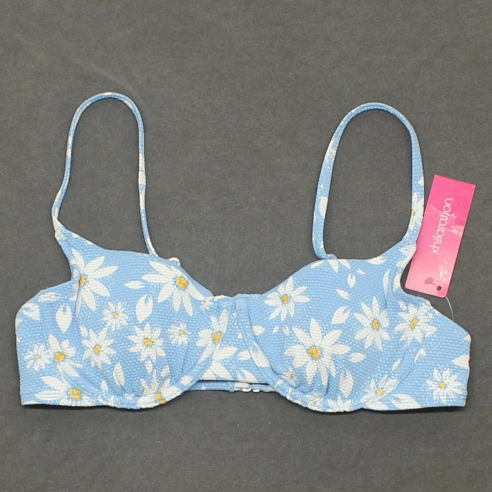 Xhilaration Women's Floral Textured Underwire Bikini Top