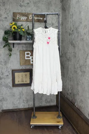 Xhilaration Women's Sleeveless Lace Detail Tiered Shift Dress JTD1324DXQ
