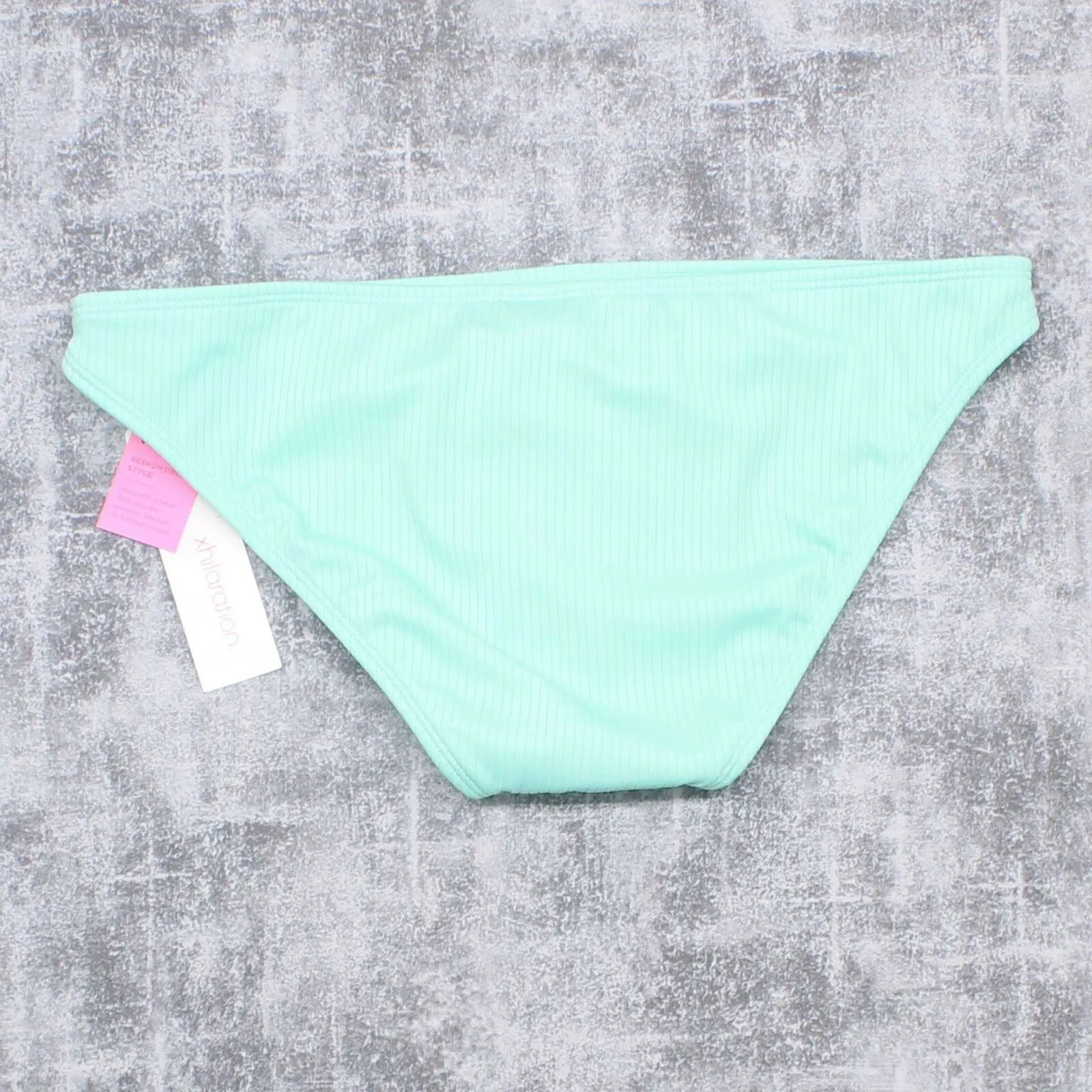 Xhilaration Women's Sustainably Made Ribbed Cheeky Bikini Bottom