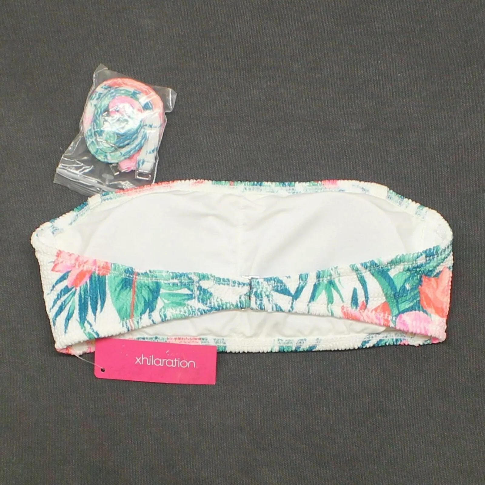 Xhilaration Women's Textured Bandeau Bikini Top