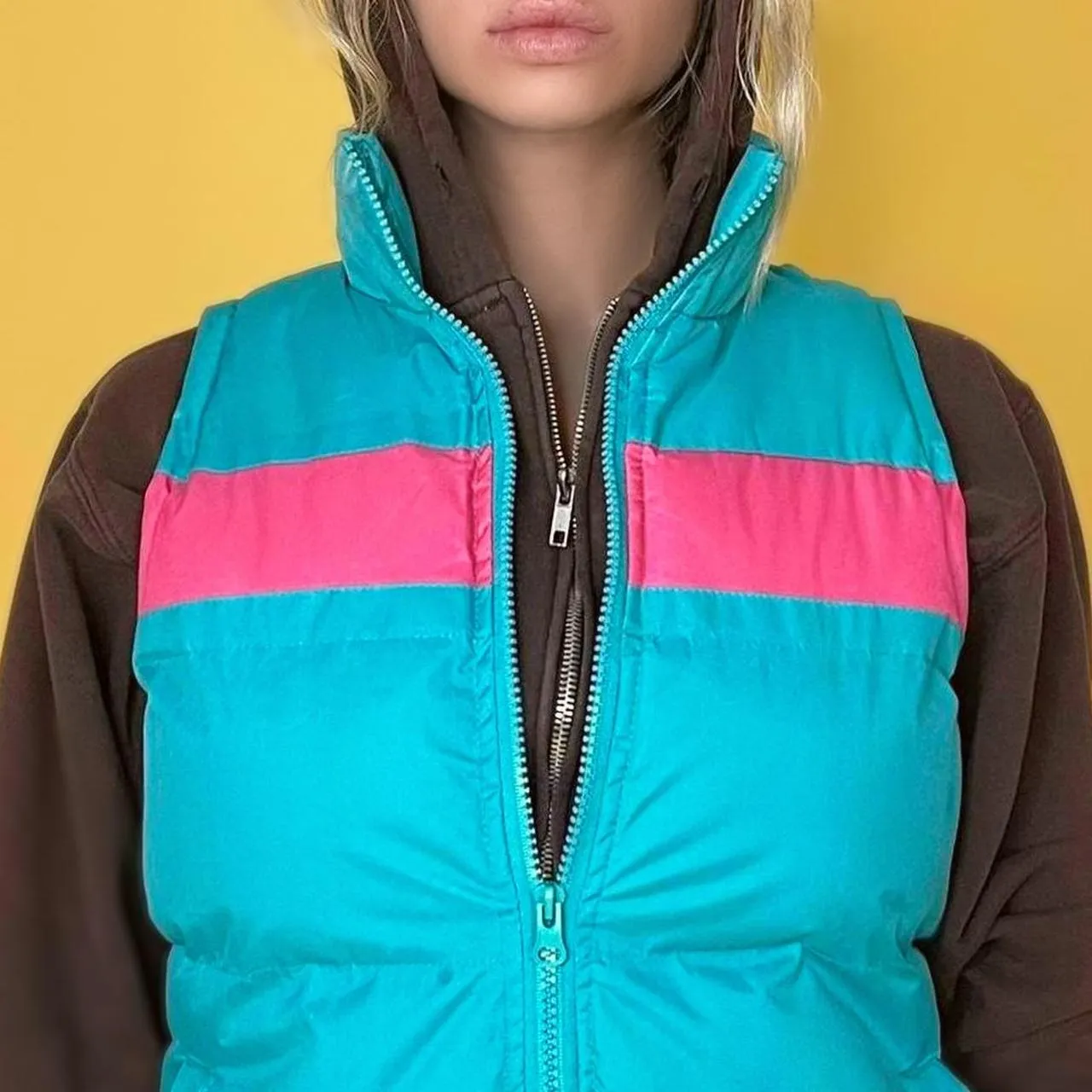Y2K Sporty Barbie Puffer Vest