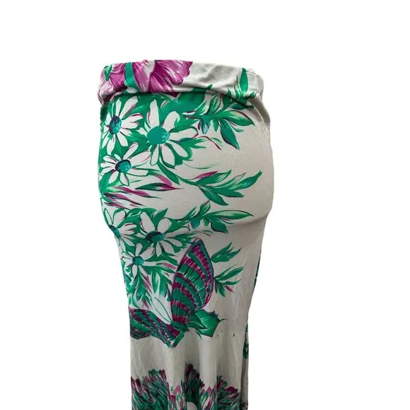 YIGAL AZROUEL Womens Floral Midi Skirt Size Small