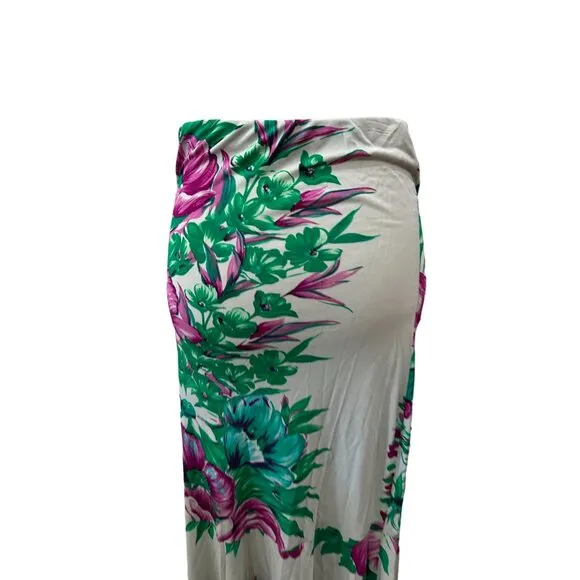 YIGAL AZROUEL Womens Floral Midi Skirt Size Small
