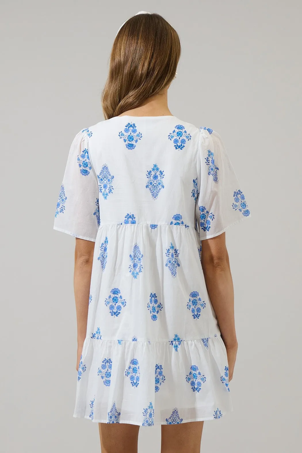 yila floral mini dress