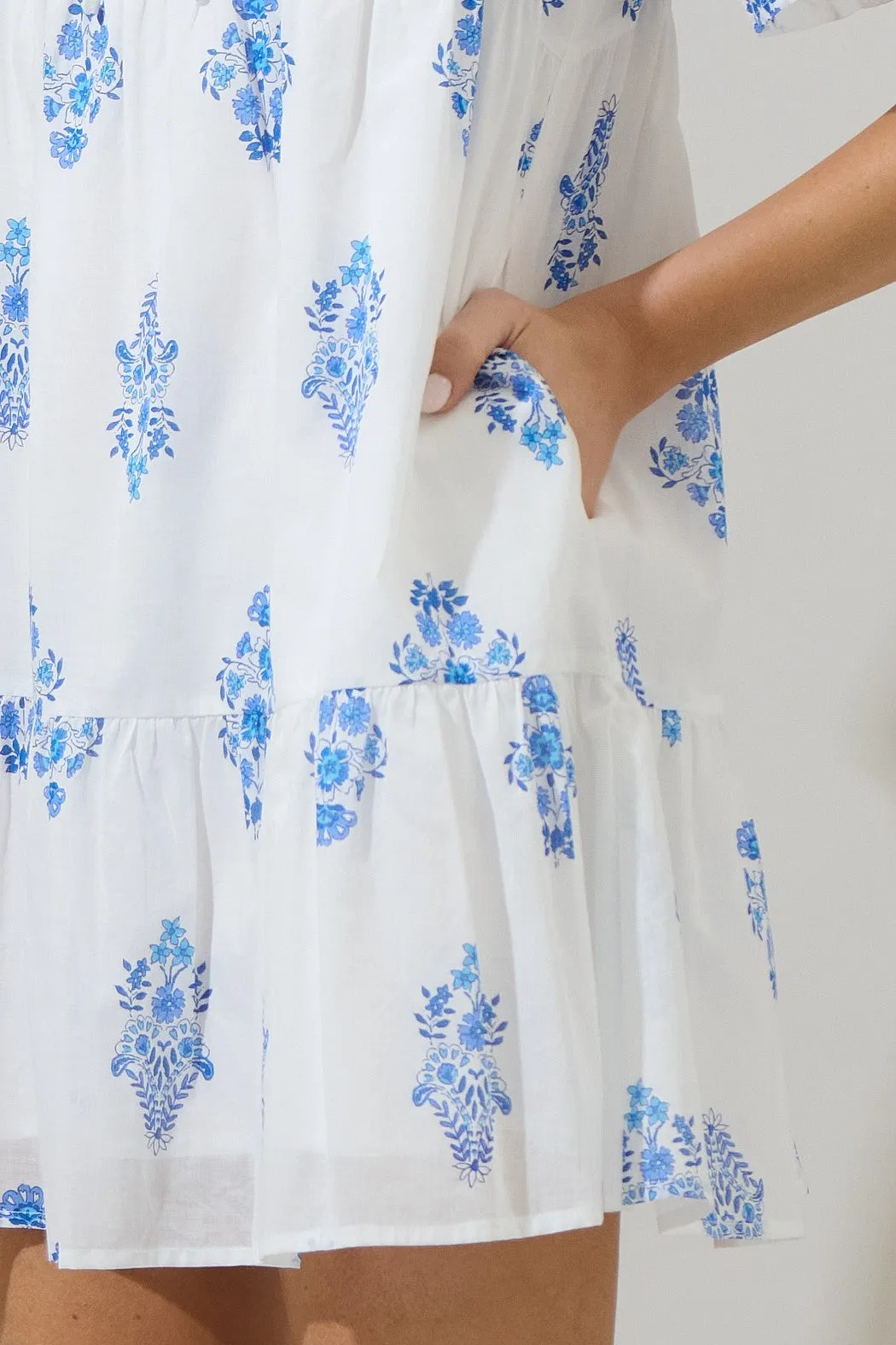 yila floral mini dress