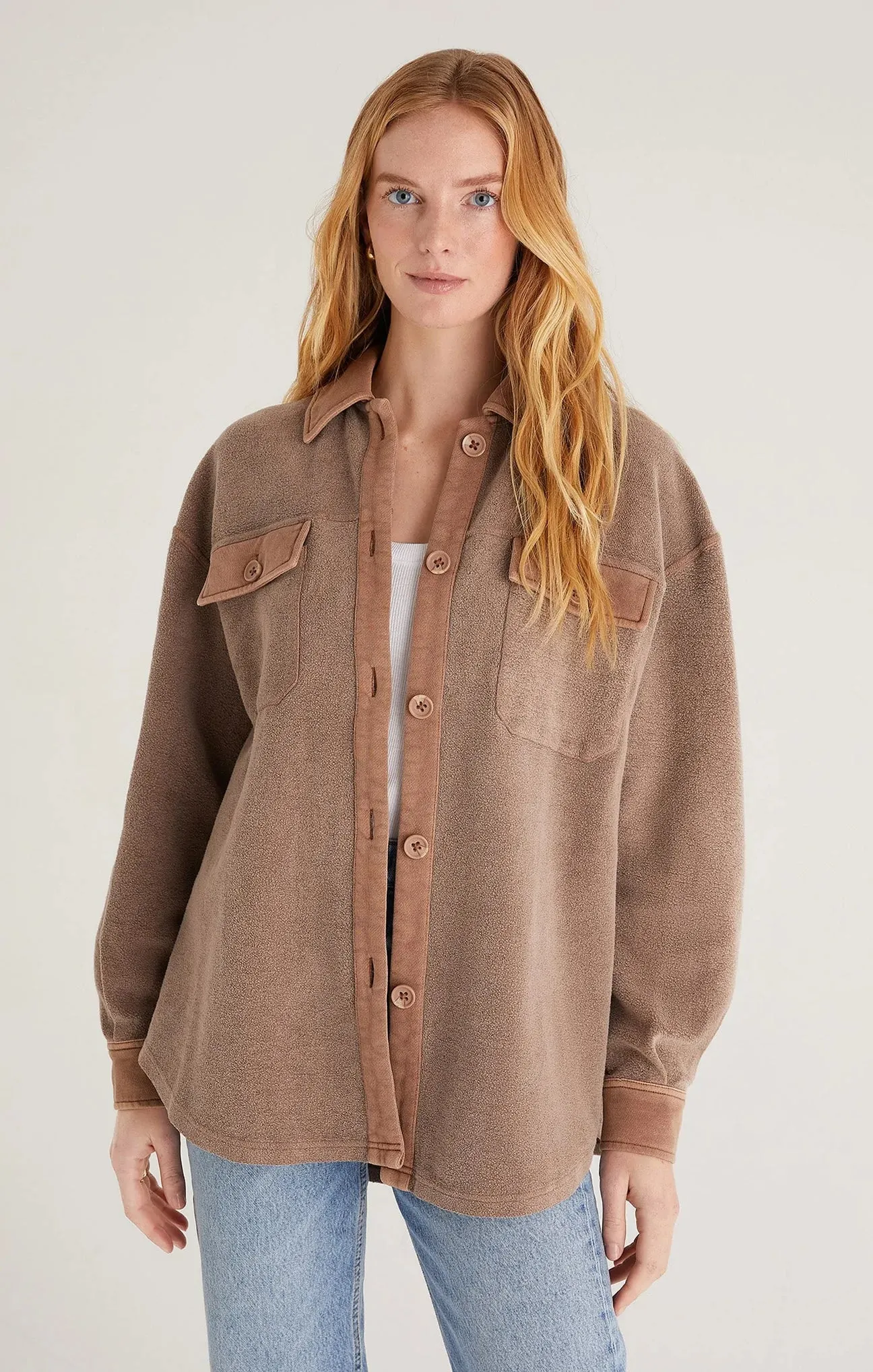 Z Supply Austen Washed Shirt Jacket