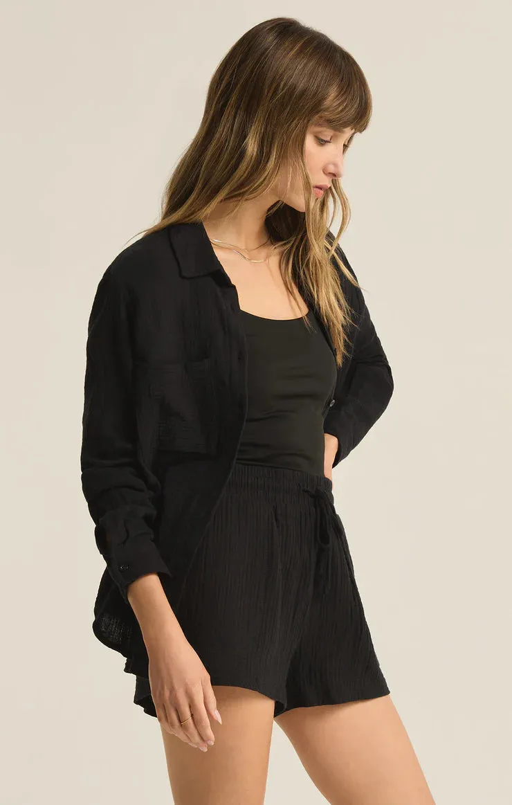 Z Supply Kaili Button Up Gauze Top