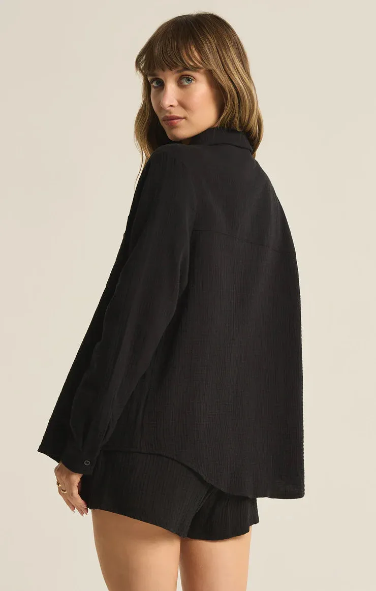 Z Supply Kaili Button Up Gauze Top