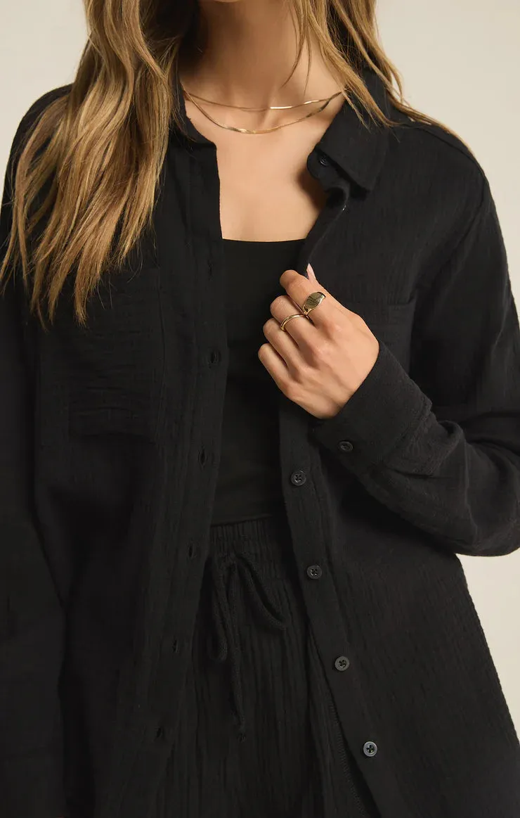 Z Supply Kaili Button Up Gauze Top