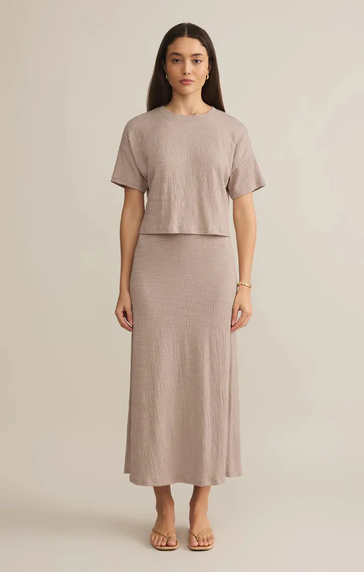 Z Supply Sway Textured Slub Cropped Tee