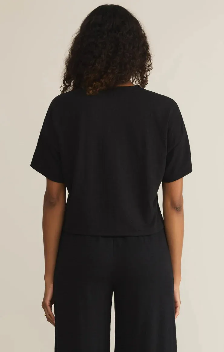 Z Supply Sway Textured Slub Cropped Tee