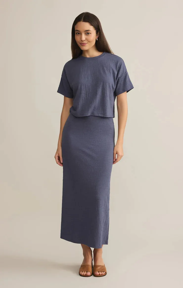 Z Supply Sway Textured Slub Cropped Tee