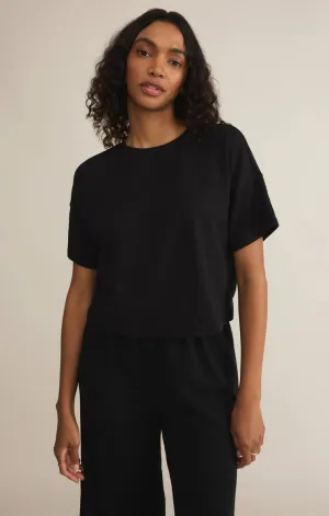 Z Supply Sway Textured Slub Cropped Tee