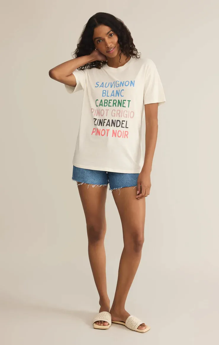 Z SUPPLY- WOMEN'S VINO BOYFRIEND TEE