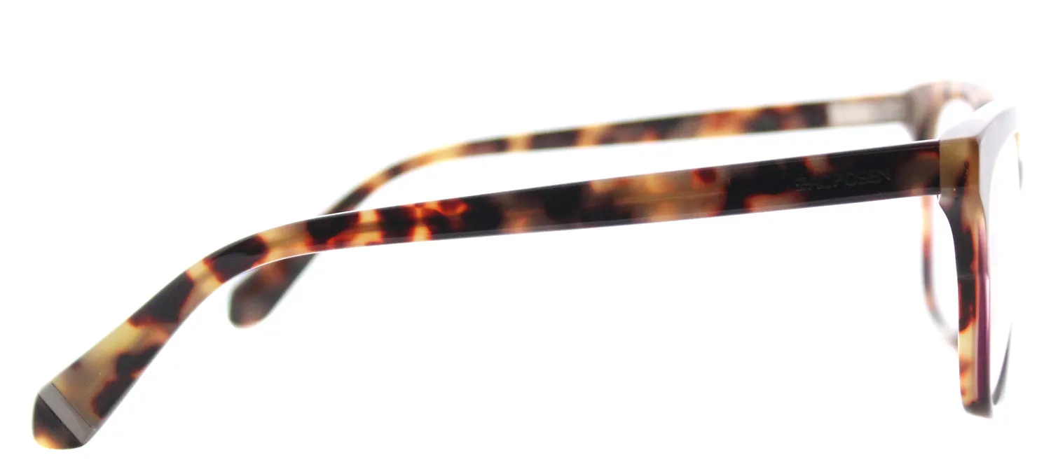 Zac Posen ZP Sonja RD Square Plastic Burgundy/ Red Eyeglasses with Demo Lens