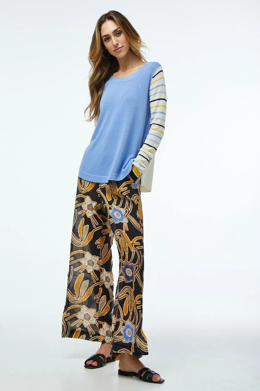 Zaket & Plover Stripe Sleeve Sweater