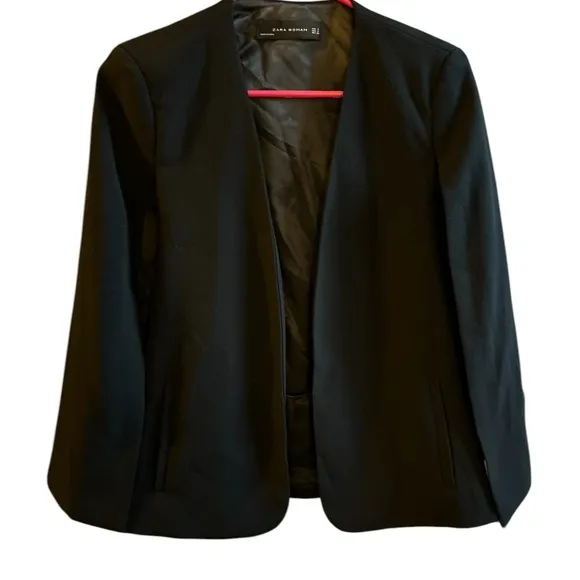 Zara Woman Blazer Black Size S Basic Jacket Business Wear