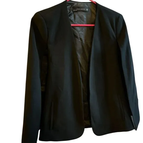 Zara Woman Blazer Black Size S Basic Jacket Business Wear