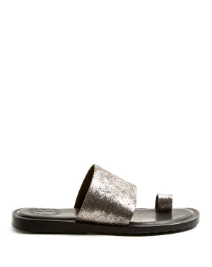 ZATTYS Silver Leather Sandals
