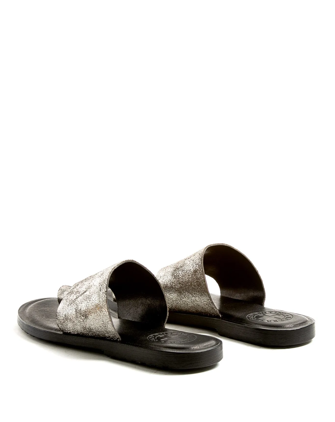 ZATTYS Silver Leather Sandals