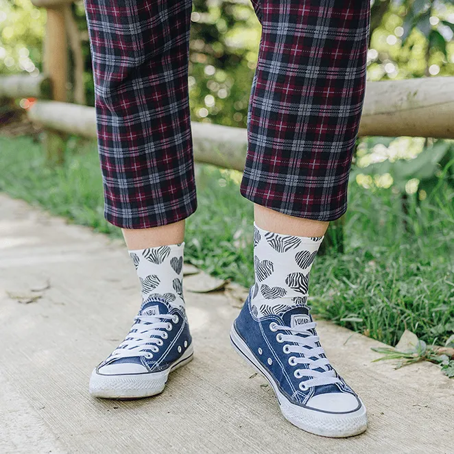 Zebra Hearts Anklets